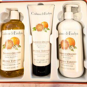 Crabtree & Evelyn Tarocco Orange Bath & Body Trio - New